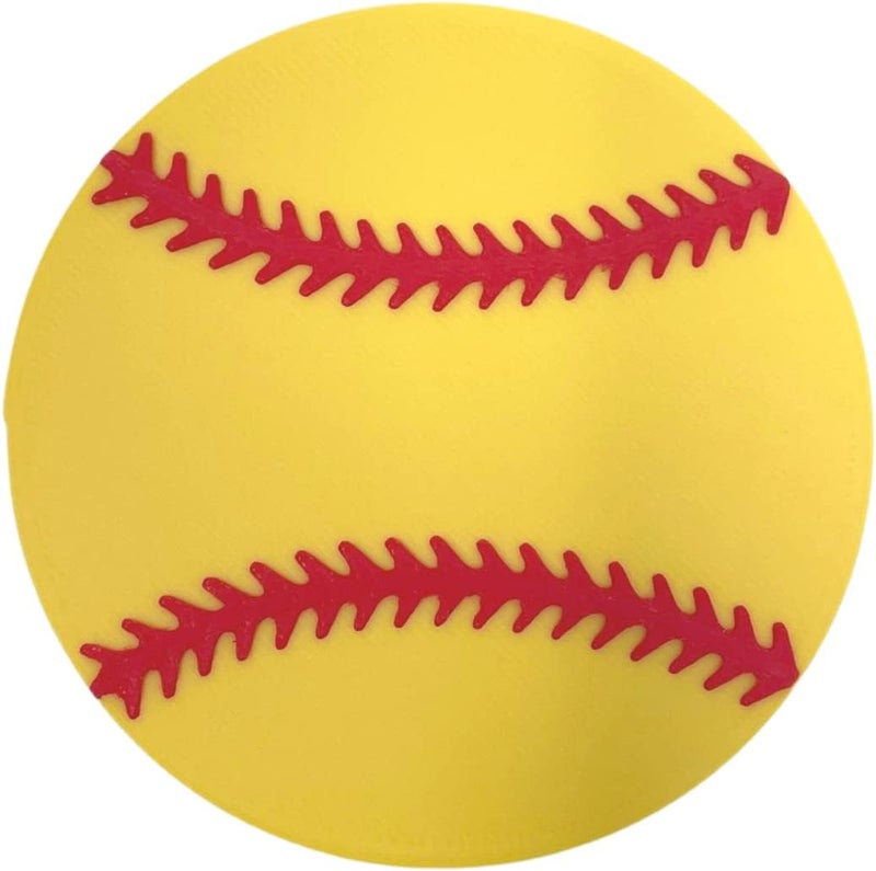 FRESHe BAGLETS - Softball Ball Sport Charm - Decorative Charm Accessories Compatible with Bogg Bags, Simply Southern Bags and other Tote Bags - Image 1